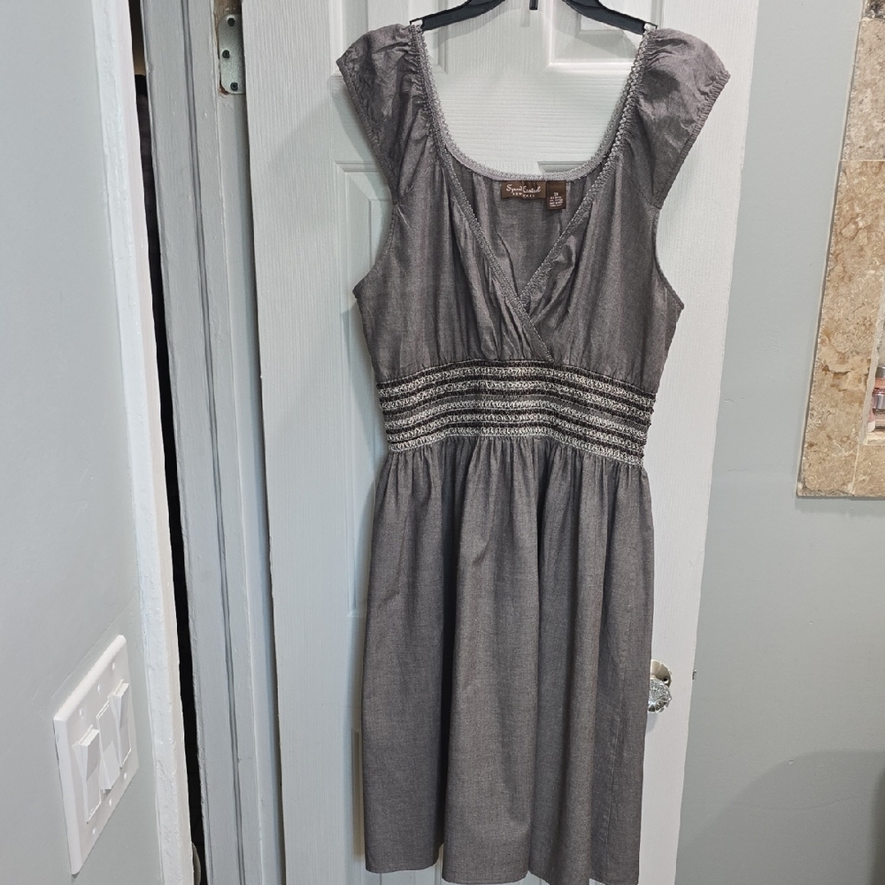 Speed Control Gray Sleeveless Dress Size 1X